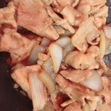 玉ねぎと豚肩ロースの生姜焼き